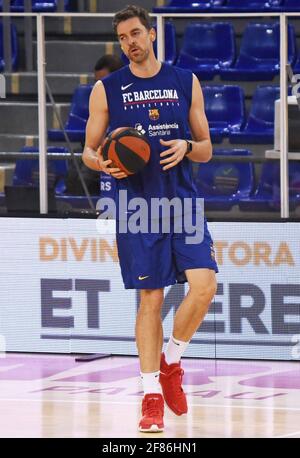 Barcelone, Espagne. 11 avril 2021. 11 avril 2021, Barcelone, Catalogne, Espagne: Pau Gasol pendant le match entre le FC Barcelone et le Real Madrid, correspondant à la semaine 30 de la Liga Endesa, joué au Palau Blaugrana. Photo: JGS/Cormon Press crédit: CORMON PRESS/Alamy Live News Banque D'Images