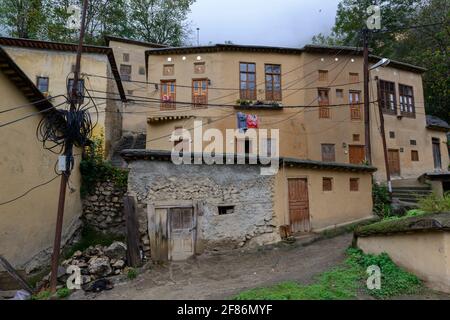 Le village historique de Masuleh, province de Gilan, Iran Banque D'Images