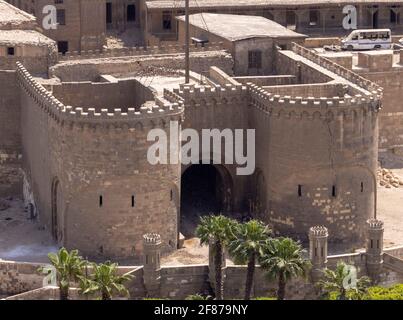 Bab al-Azab, citadelle, le Caire, Égypte Banque D'Images