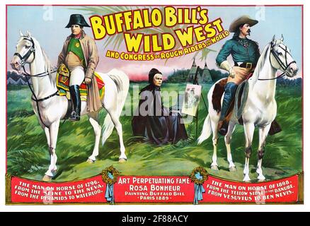 Le Wild West de Buffalo Bill et le Congrès des Rough Riders of the World.1890. Banque D'Images