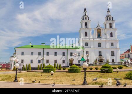 Cathédrale Saint-Esprit à Minsk, capitale de la Biélorussie Banque D'Images