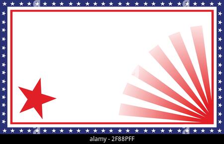 Happy july 4th poster USA drapeau vecteur fond Illustration de Vecteur