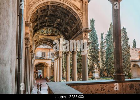 Cappella Pazzi, Santa Croce, Florence Banque D'Images