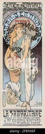 La Samaritaine (des Maitres de l'Affiche) – Art Nouveau par Alphonse Mucha Banque D'Images