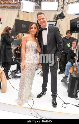 Lilliana Vazquez, Jason Kennedy lors de la 92e cérémonie annuelle des Oscars, qui a eu lieu au Dolby Theatre à Hollywood et Highland, en Californie, le dimanche 9 février 2020. Photo de Jennifer Graylock-Graylock.com 917-519-7666 Banque D'Images