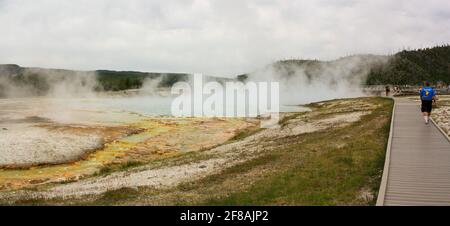 L'incroyable beauté naturelle du parc national de Yellowstone. Banque D'Images