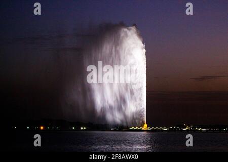 Fontaine du roi Fahd, Djeddah, Arabie Saoudite Banque D'Images