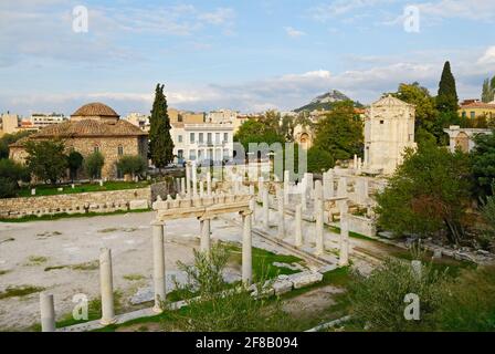 GRC; GRIECHENLAND; GRÈCE; EUROPA; EUROPE; ATHINA, Agora roemische, Forum romain, Agora Romaine, erbaut um Christi Geburt, Turm der Wind Banque D'Images