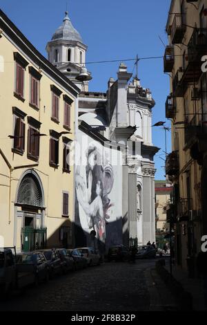 Naples - Scorcio della Basilica di Santa Maria alla Sanità Banque D'Images