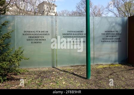 Le Mémorial des victimes Sinti et Roma de National Socialisme Banque D'Images