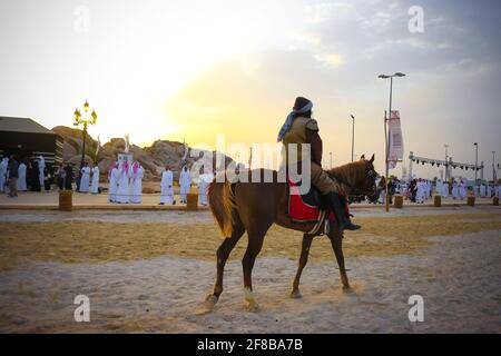 souk okaz festival culturel à taif, arabie saoudite Banque D'Images