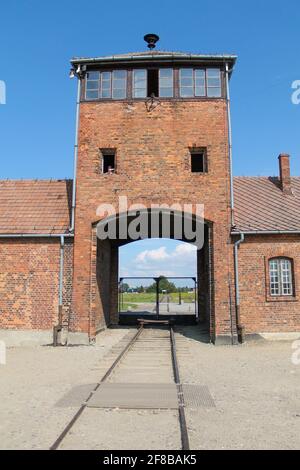 Auschwitz est le plus grand complexe de camps de concentration du troisième Reich, à la fois un camp de concentration et un centre d'extermination. Précédemment en tant que Banque D'Images