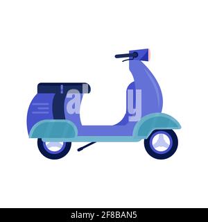 Icône de transport éco-urbain. Transport électrique personnel, scooter électrique vert, planque, gyroscooter. Véhicule écologique isoté sur fond blanc Illustration de Vecteur