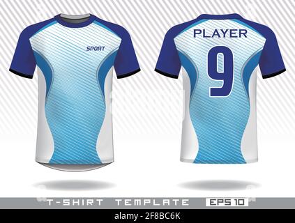 T shirt sport modèle. modèle uniforme. L'usure de l'équipe design. imprime le design. Illustration de Vecteur
