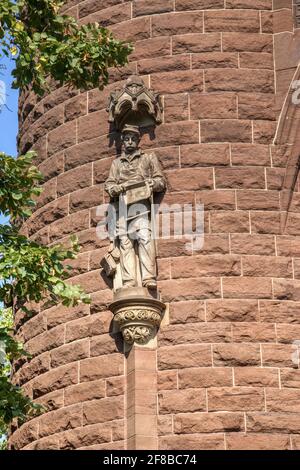 Détails de soldats et marins Memorial Arch, un mémorial américain de la guerre de Sécession à Bushnell Park, centre-ville de Hartford, Connecticut. Banque D'Images