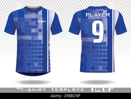 T shirt sport modèle. modèle uniforme. L'usure de l'équipe design. imprime le design. Illustration de Vecteur