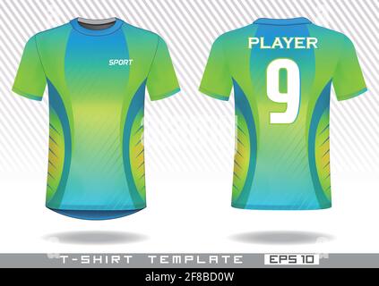 T shirt sport modèle. modèle uniforme. L'usure de l'équipe design. imprime le design. Illustration de Vecteur