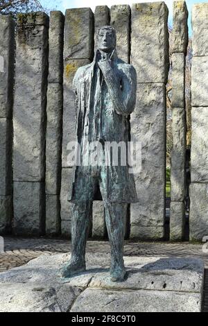 Statue de Wolfe Tone au coin de St Stephens Green à Dublin. Banque D'Images