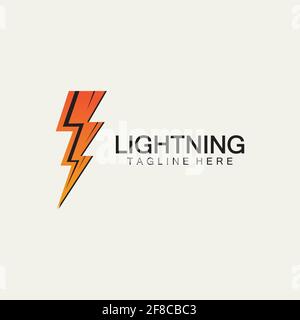 modèle de conception du logo lightning thunder bolt electricity Illustration de Vecteur