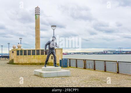 Statue de John Frederic Walker à Liverpool, Angleterre Banque D'Images