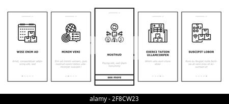 Gestion de la chaîne logistique icônes d'intégration définir le vecteur Illustration de Vecteur
