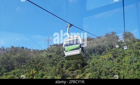 CARACAS, VENEZUELA - 29 novembre 2017 : teleferico, waraira repano cerro el avila Banque D'Images