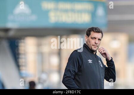 Huddersfield, Royaume-Uni. 23 mars 2021. Jonathan Woodgate directeur de l'AFC Bournemouth à Huddersfield, Royaume-Uni, le 3/23/2021. (Photo de Dean Williams/News Images/Sipa USA) crédit: SIPA USA/Alay Live News Banque D'Images