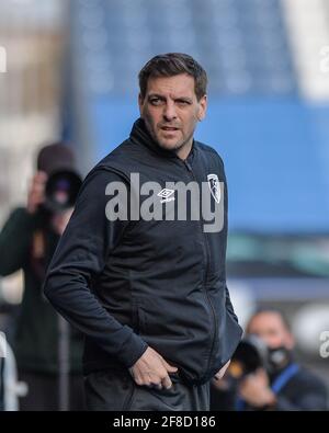 Huddersfield, Royaume-Uni. 23 mars 2021. Jonathan Woodgate directeur de l'AFC Bournemouth à Huddersfield, Royaume-Uni, le 3/23/2021. (Photo de Dean Williams/News Images/Sipa USA) crédit: SIPA USA/Alay Live News Banque D'Images