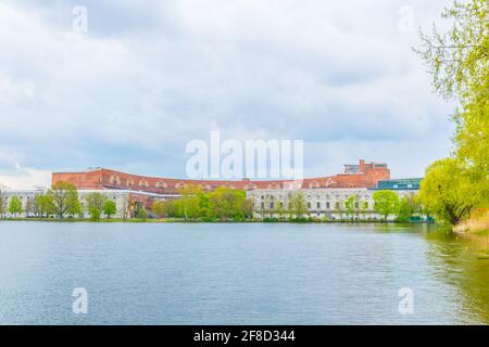 Vue sur l'ancien palais des congrès nazi de Nurnberg, Allemagne Banque D'Images