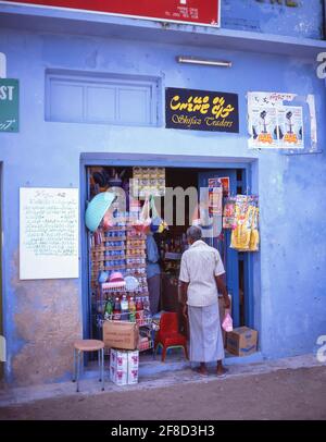 Magasin local Shifaz Traders, Malé, atoll de North Malé, République des Maldives Banque D'Images