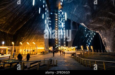 Mine de sel de Salina Turda en Roumanie Banque D'Images