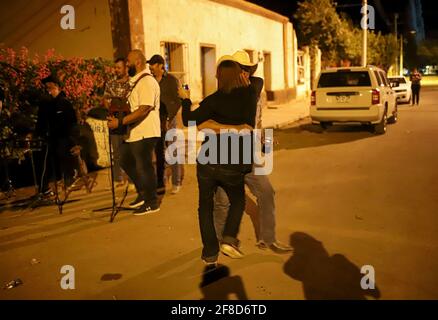 Nuit de danse pupupupupupulaire avec musique de groupe, Tuba et accordéon à la maison de la famille Burbua, et Felix le 9 octobre 2020 dans la communauté de Fronteras, Sonora, Mexique. (Photo par Luis Gutierrez / Norte photo) Noche de baile pupupupumular con Musica de banda, Tuba y acordeon en el hogar casa de la familia Burbua, y Felix el 9 cotubre 2020 en la comunidad de Fronteras, Sonora, Mexique. (Photo par Luis Gutierrez/Norte photo) Banque D'Images