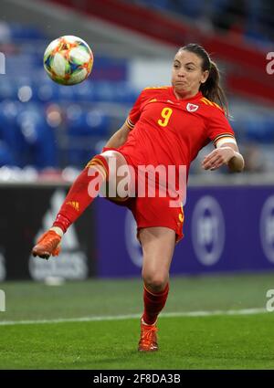 Kayleigh Green au pays de Galles lors du match international féminin au Cardiff City Stadium, Cardiff. Date de la photo: Mardi 13 avril 2021. Voir PA Story SOCCER Wales Women. Le crédit photo devrait se lire comme suit : David Davies/PA Wire. RESTRICTIONS : utilisation éditoriale uniquement, aucune utilisation commerciale sans le consentement préalable du détenteur des droits. Banque D'Images