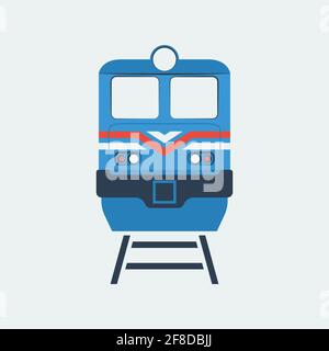 icône train, illustration vectorielle stock, style de conception plate Illustration de Vecteur