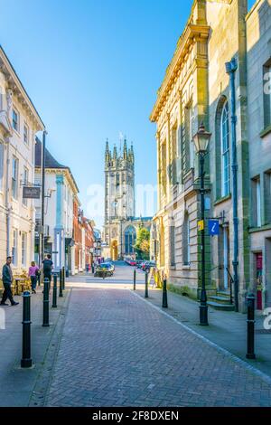 WARWICK, ROYAUME-UNI, 8 AVRIL 2017 : église Saint Mary à Warwick, Angleterre Banque D'Images