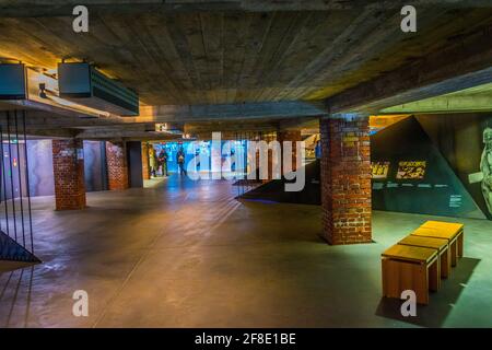 NURNBERG, ALLEMAGNE, 12 AVRIL 2017 : intérieur du centre de documentation de Reichsparteitagsgelände à Nurnberg, Allemagne Banque D'Images