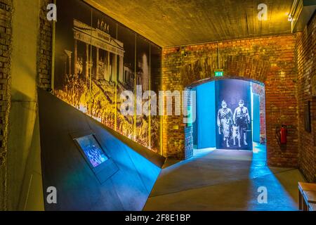 NURNBERG, ALLEMAGNE, 12 AVRIL 2017 : intérieur du centre de documentation de Reichsparteitagsgelände à Nurnberg, Allemagne Banque D'Images