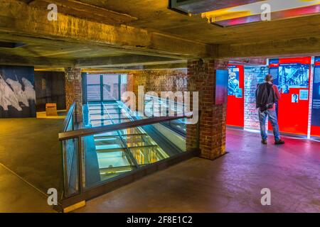 NURNBERG, ALLEMAGNE, 12 AVRIL 2017 : intérieur du centre de documentation de Reichsparteitagsgelände à Nurnberg, Allemagne Banque D'Images