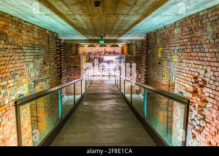 NURNBERG, ALLEMAGNE, 12 AVRIL 2017 : intérieur du centre de documentation de Reichsparteitagsgelände à Nurnberg, Allemagne Banque D'Images