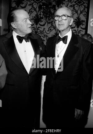 Bob Hope et Jack Albertson le 27 mars 1980 crédit : Ralph Dominguez/MediaPunch Banque D'Images