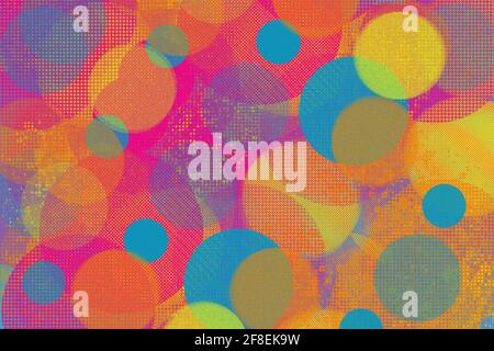 Image d'arrière-plan abstraite de motif de points grunge. Banque D'Images