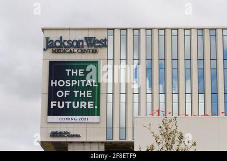 Nouvelle succursale de l'hôpital Centre médical de Jackson West ouverture de l'hôpital en 2021. Don fait par la Fondation Jose Milton. Système de santé de Jackson Banque D'Images