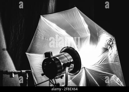 Parasol en coulisses Banque D'Images