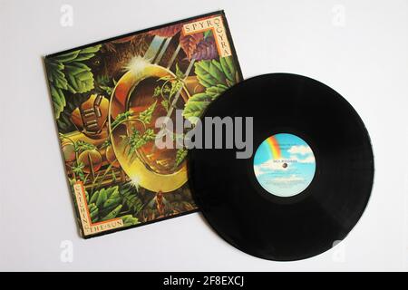 Groupe de fusion jazz et Jazz, album de musique Spyro Gyra sur disque vinyle LP. Intitulé: Attraper le soleil Banque D'Images