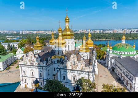 Vue aérienne de Kiev Pechersk lavra à Kiev, Ukraine Banque D'Images