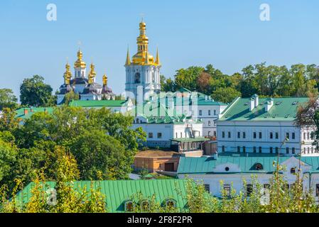 Vue aérienne de la partie inférieure de Kiev Pechersk lavra à Kiev, Ukraine Banque D'Images