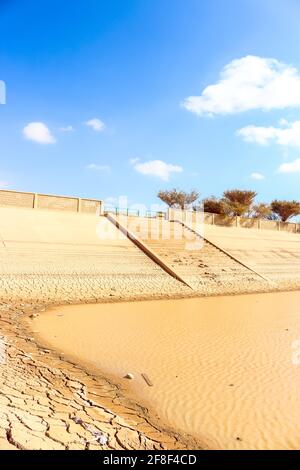 Canal de Zubaida à taif, arabie saoudite. Banque D'Images