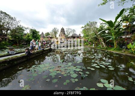 Temple Saraswati à Ubud, Bali, Indonésie. Banque D'Images