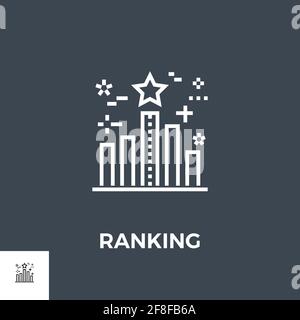 Icône ligne de classement Illustration de Vecteur