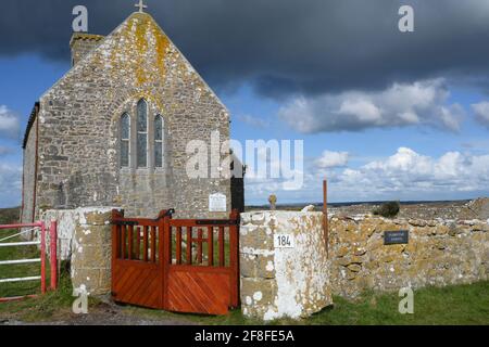 Chapelle Flimston près de St Govans Head Stackpole Banque D'Images